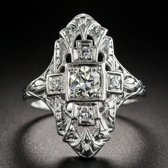 💞Beautiful 925 Silver Plated CZ Diamond Ring for Women, MARR9264 - Picture 1 of 5